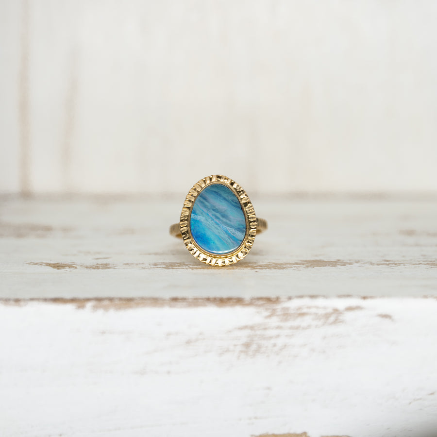 OPAL RING GOLD - Size 5