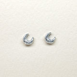 CRESCENT MOON STUDS