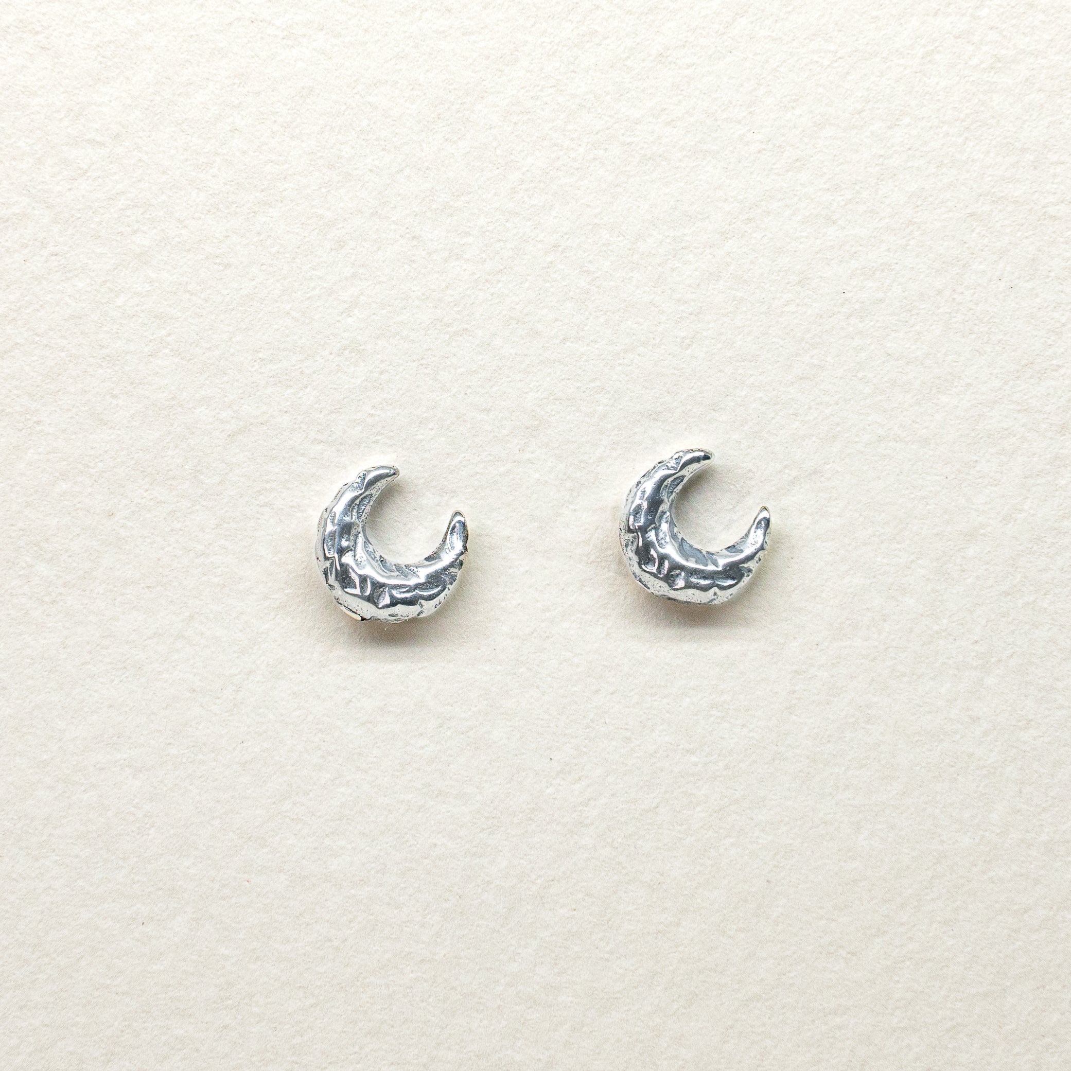 CRESCENT MOON STUDS