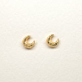 CRESCENT MOON STUDS