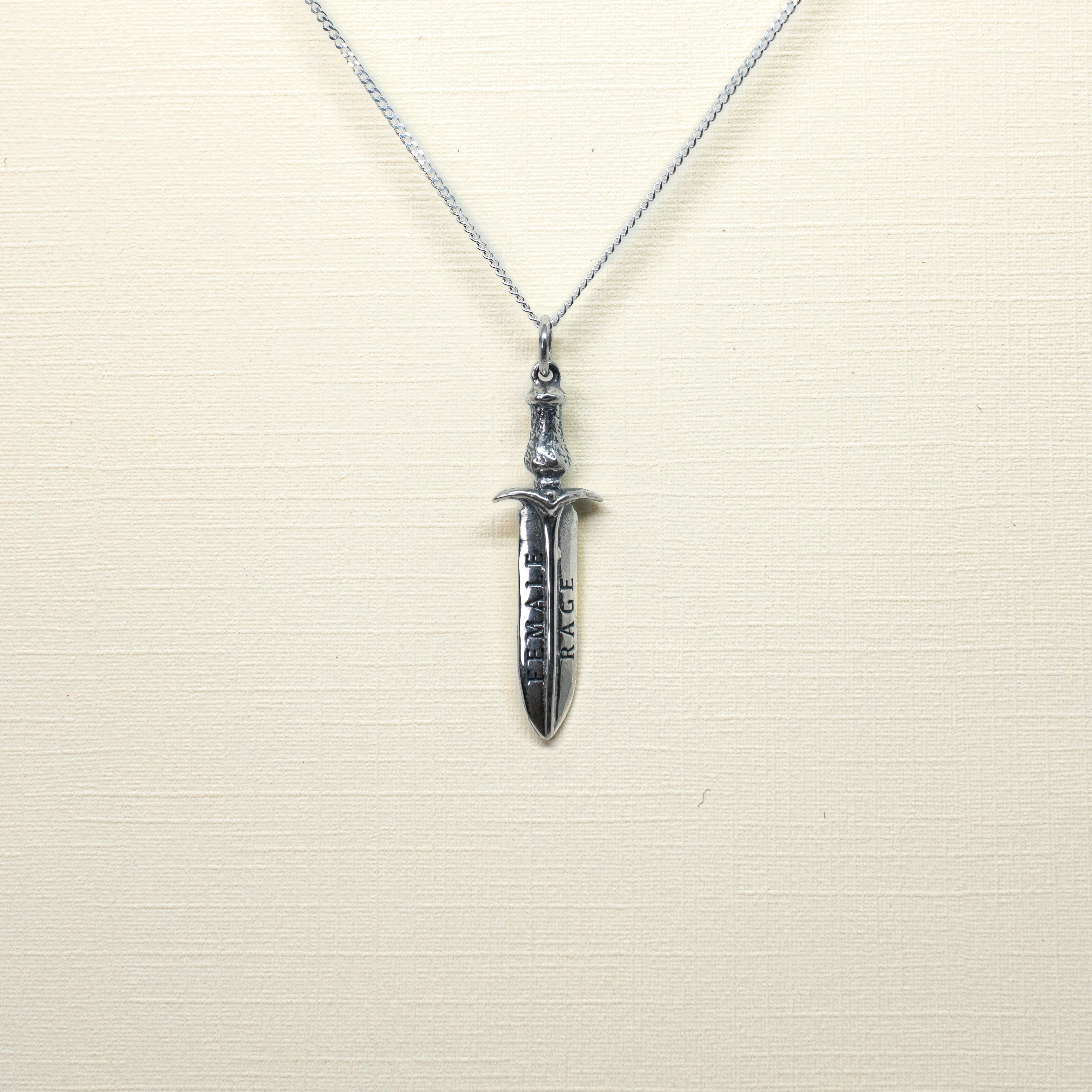 FEMALE RAGE DAGGER CHARM