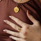 THEIA RING - Speckled Aquamarine