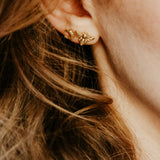 CRESCENT MOON STUDS