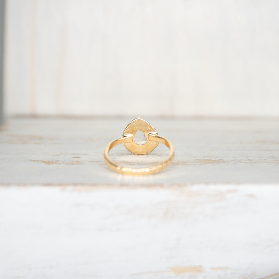 SELENA MOONSTONE RING - GOLD