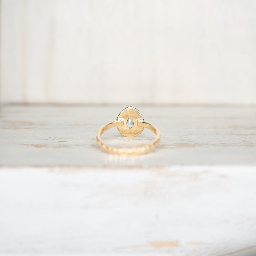 SELENA AQUAMARINE RING - GOLD