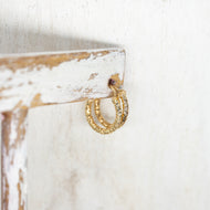 TRINITY GOLD HOOPS - MEDIUM