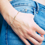 SELENE GOLD HAMMERED OPEN BANGLE