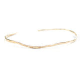 SELENE GOLD HAMMERED OPEN BANGLE