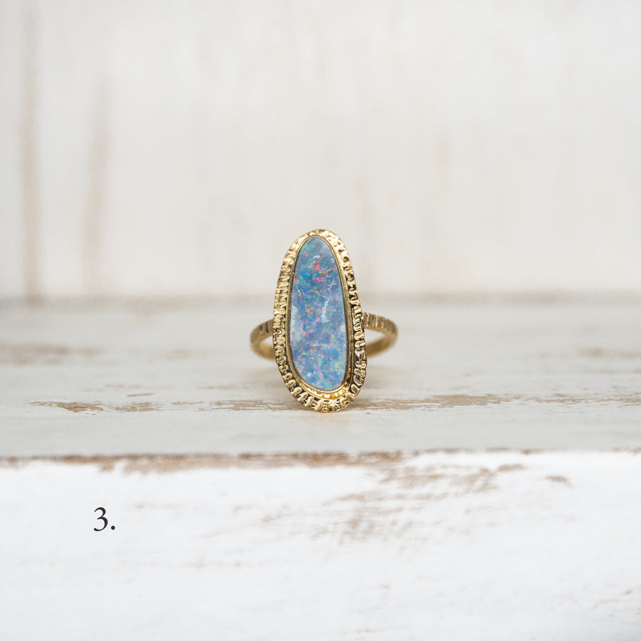 OPAL RING GOLD - Size 6