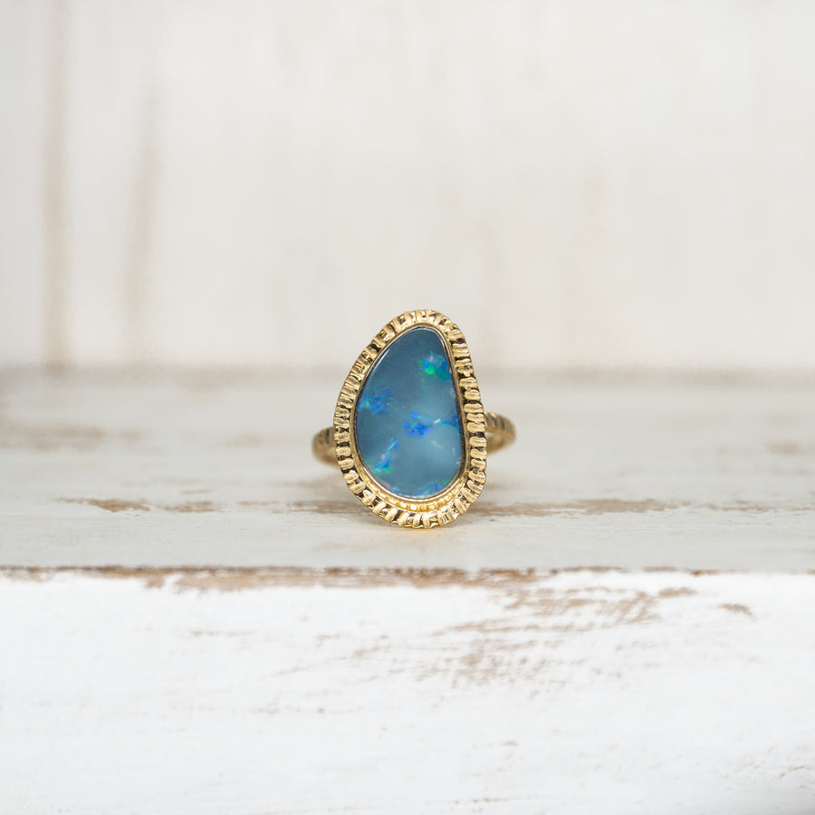 OPAL RING GOLD - Size 7
