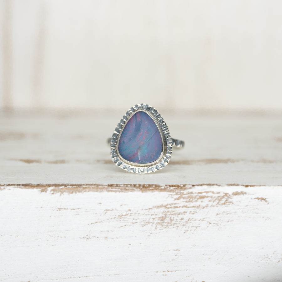 OPAL RING SILVER - Size 7