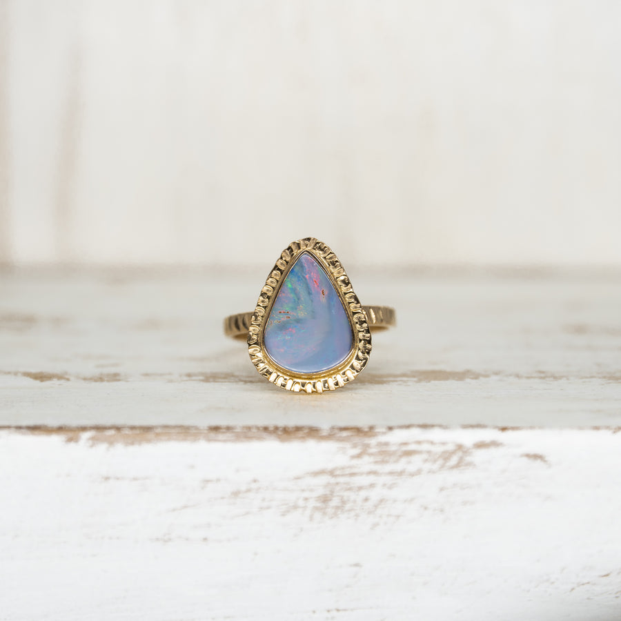 OPAL RING GOLD - Size 8