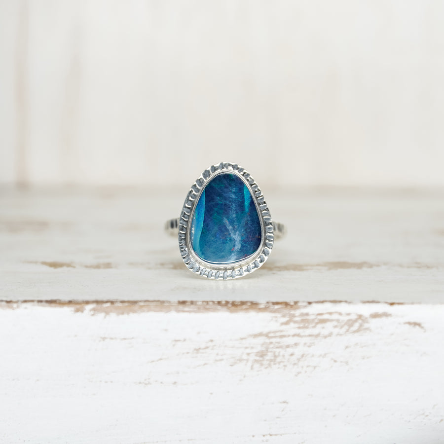 OPAL RING SILVER - Size 8