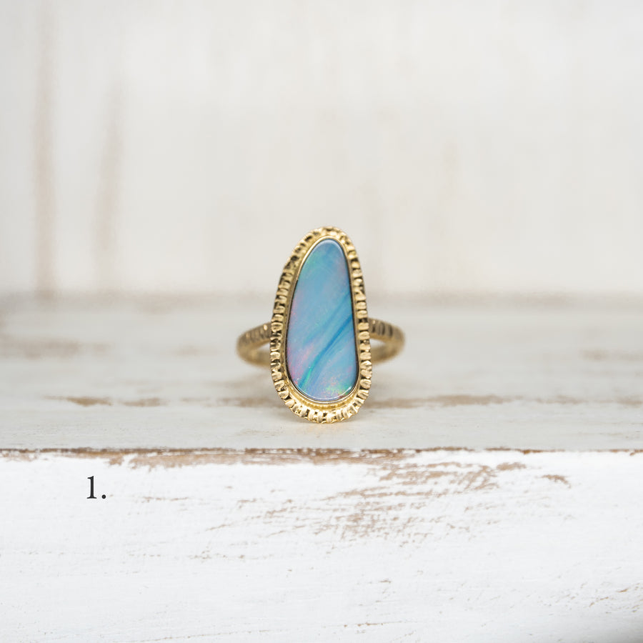 OPAL RING GOLD - Size 9